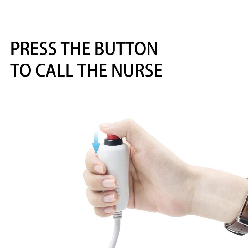 Cable de llamada de enfermera, dispositivo de llamada de emergencia con interruptor de botón pulsador, 6,35 Mm, 20 unidades