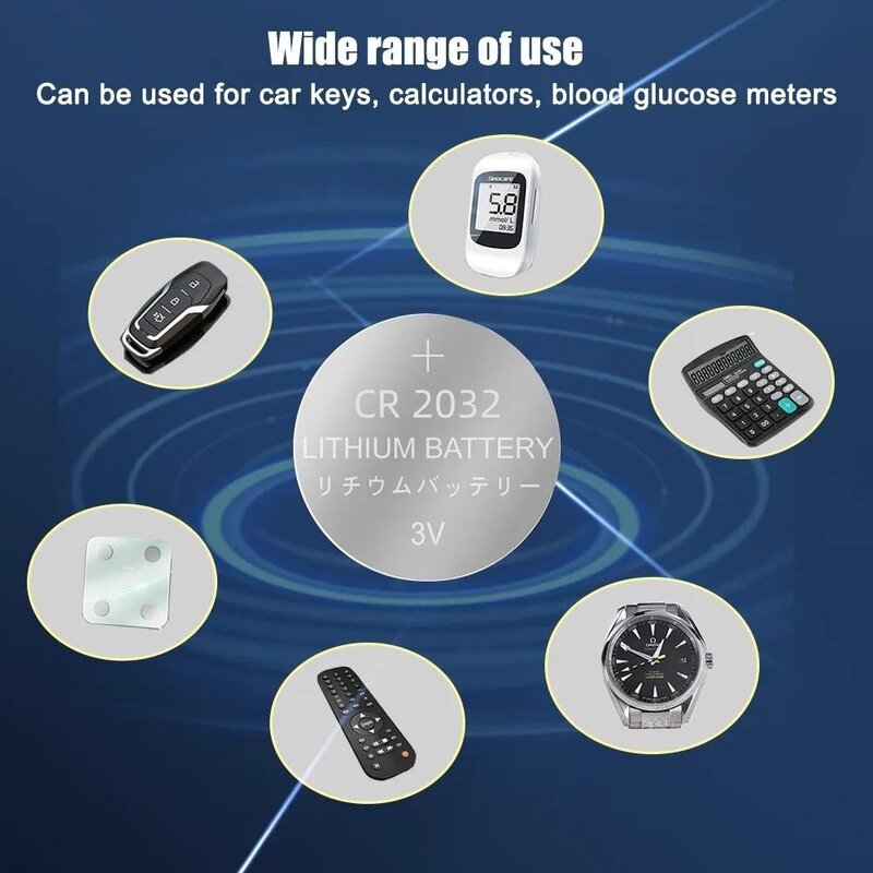 Новые Литиевые кнопочные батарейки 3 в CR2032, 2-60 шт., BR2032 ECR2032 LM2032 5004LC, батарейки для часов с монетницей для телефона с дистанционным управлением