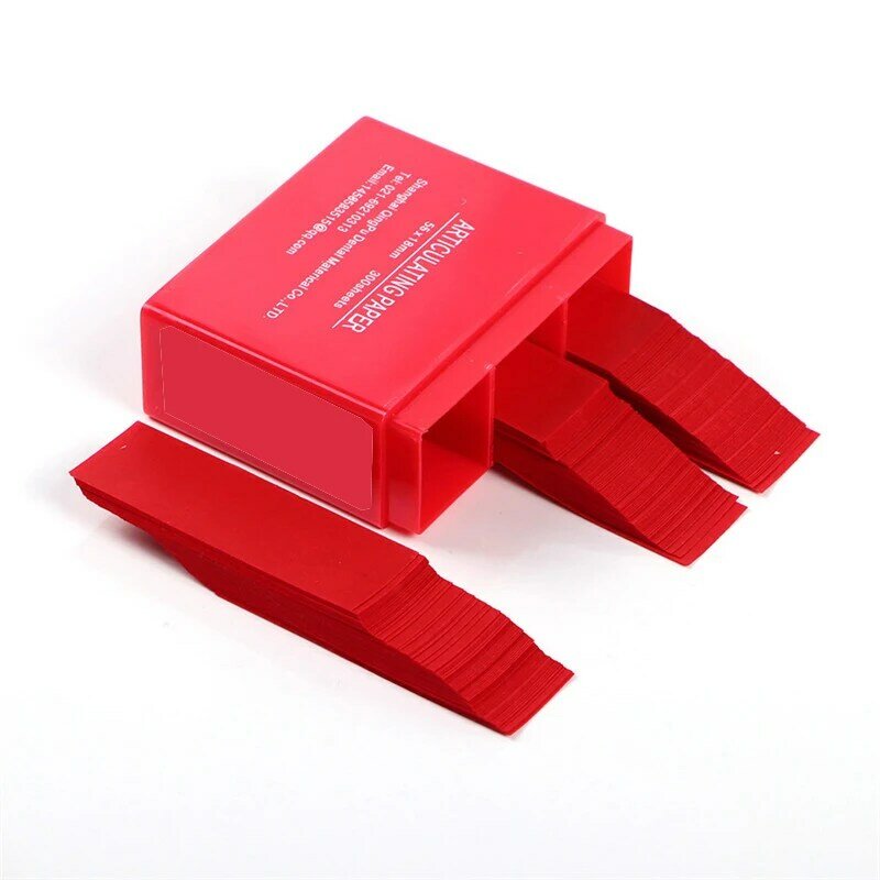 AG 300PCS ทันตกรรม55*18มม./สีแดง Articulating แถบกระดาษทันตกรรม Oral ฟอกสีฟันวัสดุ55*18มม.เครื่องมือทันตกรรม