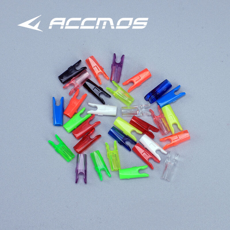 60pcs fai da te in plastica freccia Pin cocche taglia L per ID4.2mm ID6.2mm 3.2mm freccia albero tiro con l'arco accessorio