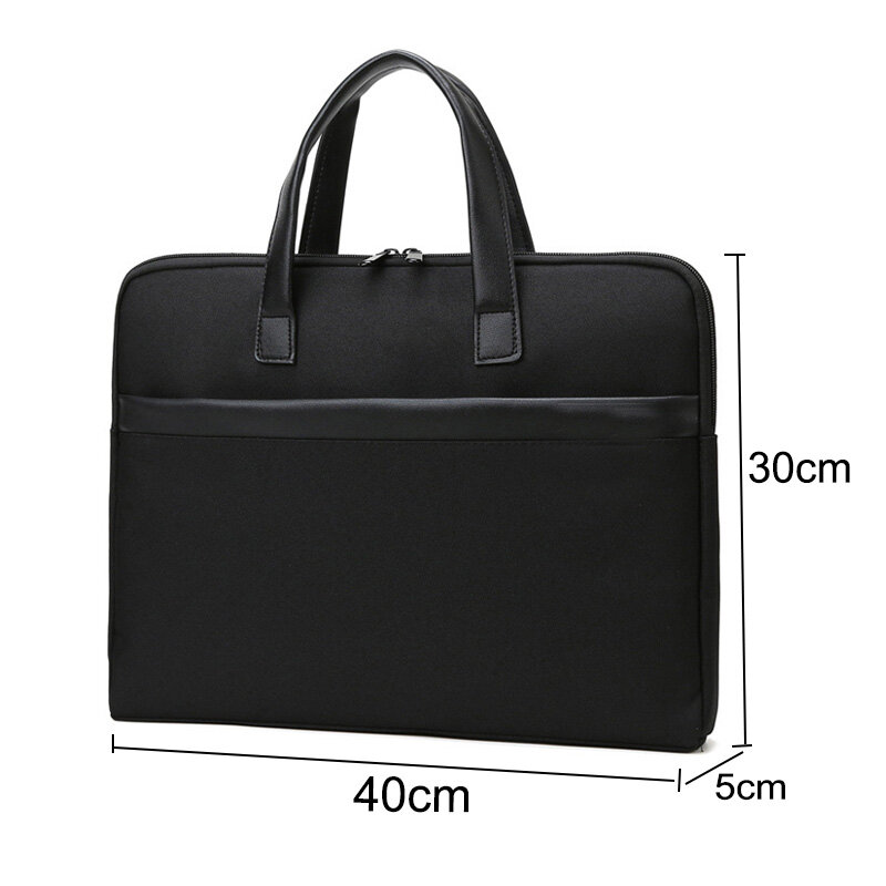 Männliche Aktentasche große Kapazität Büroarbeit tragbare Tasche Oxford Handtasche für Laptop A4 Datei Männer Business Document Case