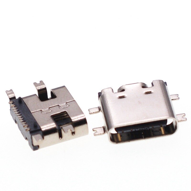 พอร์ตชาร์จข้อมูลแบบถ่ายโอนข้อมูลไมโคร USB-3.1ปลั๊กคอนเนคเตอร์ชนิด C 16pin SMD สำหรับ PCB