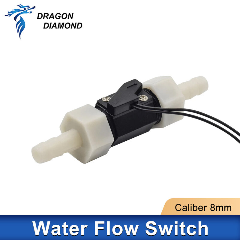 DRAGON DIAMOND Water Flow Sensor Switch 8mm Nozzle G1/2" Pressure Controller Water Flow Sensor Meter