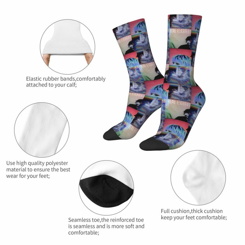 Calcetines de diseño loco para hombre y mujer, medias de música Retro, absorbentes de sudor, ideal para monopatín, Invierno
