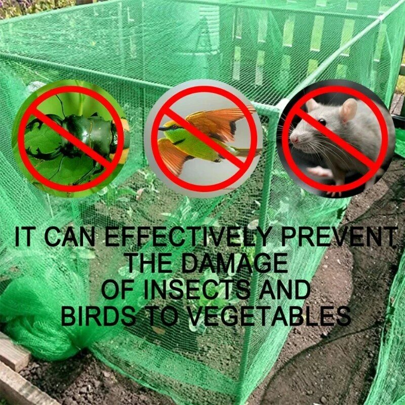 16 Rete Insetti per Protezione Rete Insetti Uccelli Rete Barriera Verdure Frutta Fiori Piante per Protezione Verde 2x10/