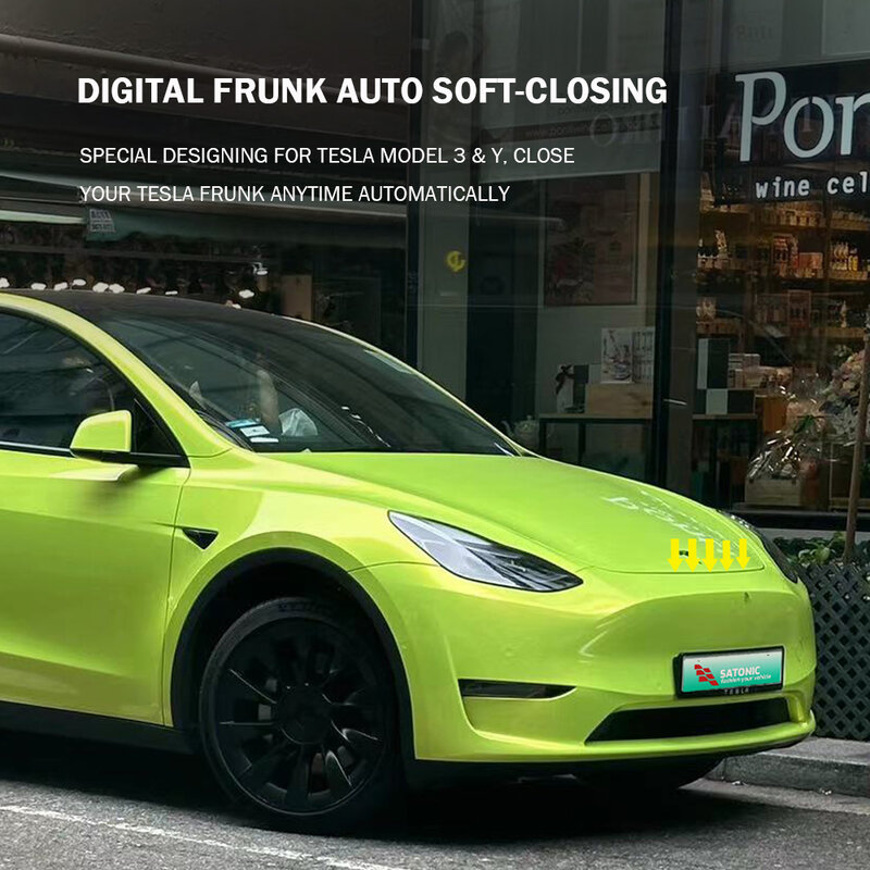 Model Y Frunk Auto Closer Smart Digital Front Tailgate Soft-closing for Tesla Model 3 Y  SATONIC V1plus  ( Upgraded Version )