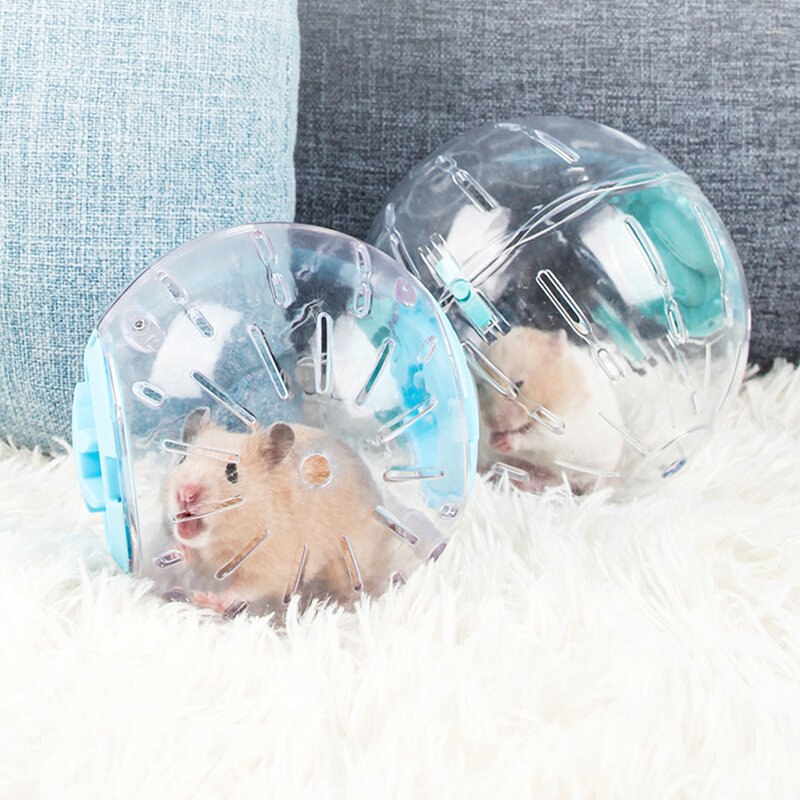 Bola Plastik Olahraga Luar Ruangan Grounder Tikus Peliharaan Kecil Mainan Bola Jogging Hamster Gerbil Bola Latihan Bermain Mainan Persediaan Hewan Peliharaan Kecil