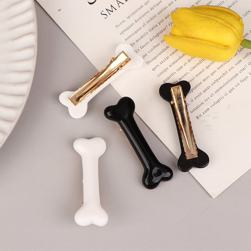 1Pair Women Dog Bone Design Hairpin Fashion Creative Popular Hair Clips Girls Charm Lovely Barrettes Styling Tools Accessories