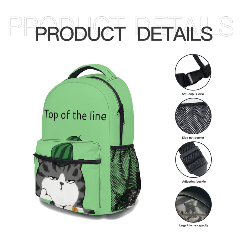 BooPattern-mochila escolar para niños, bolso ligero con estampado bonito, a la moda, nueva