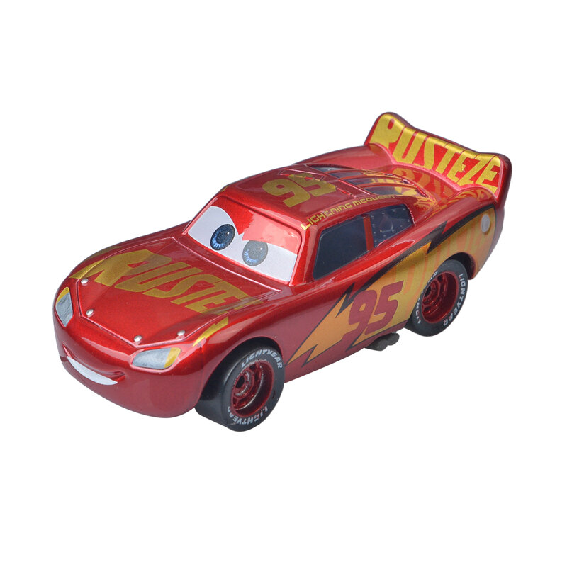 Disney Pixar Cars 3 95 Full Range Relâmpago McQueen Diecast Metal Liga Modelo de Carro Brinquedo para Menino, Escala 1:55, Presente de Aniversário