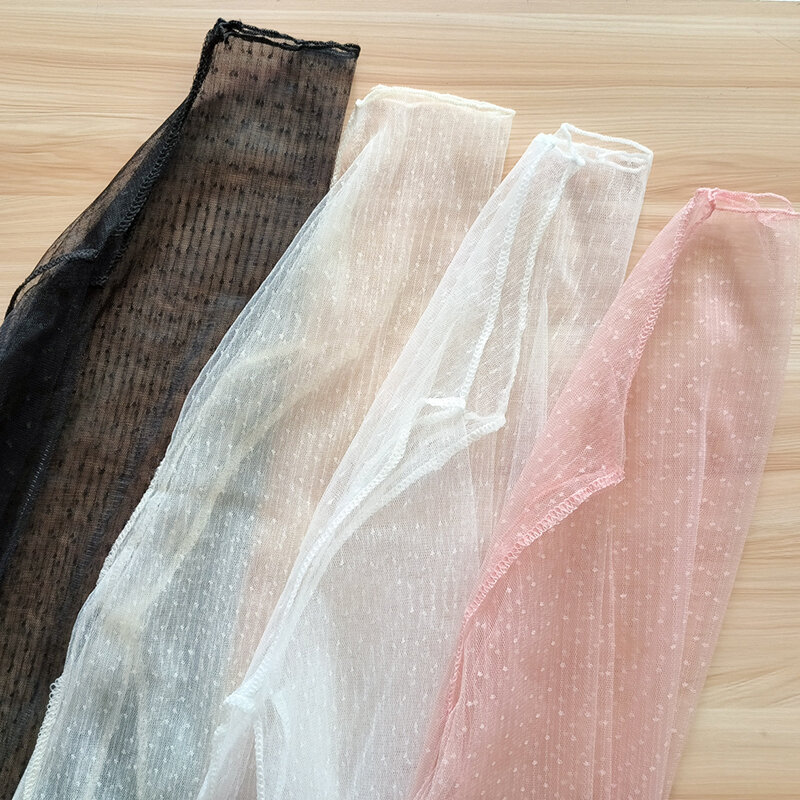 Tops de malha de manga comprida para mulheres, ver através de camiseta transparente, protetor solar puro, desgaste interno, pulôver T, Chiffon Crop Top, Sexy