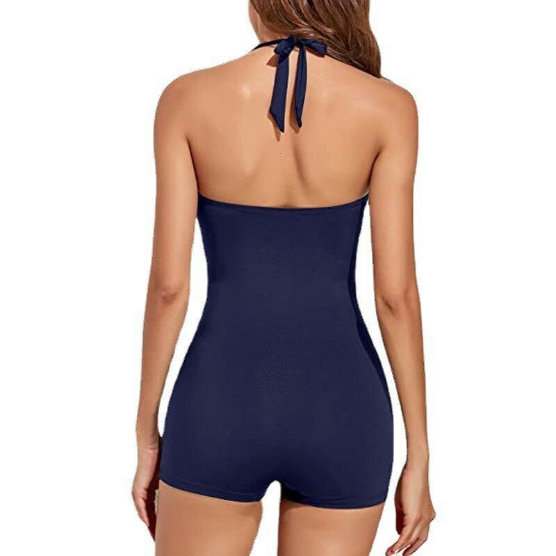 ชุดว่ายน้ำชุดว่ายน้ำย้อนยุคชุดบิกินี่วินเทจแบบไขว้สองชิ้นชุด tankini ชุดว่ายน้ำวินเทจสำหรับผู้หญิงชุดสูทสีทึบ