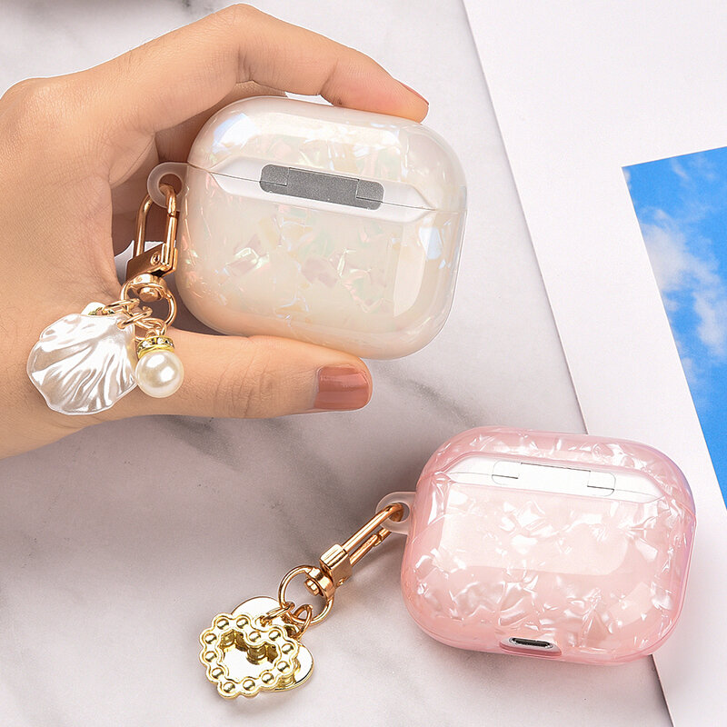 For AirPods Pro Case Soft Silicone Cover For AirPods 3 Case For airpods 3 pro 2 1 USB C funda girls pearl coque for airpod 3 pro