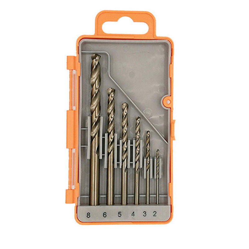 6pcs HSS M35 Cobalt Drill Bit 3/4/5/6/7/8mm For Metal Stainless Steel Drilling Multi Function Metal Drills Power Tools Woodwor