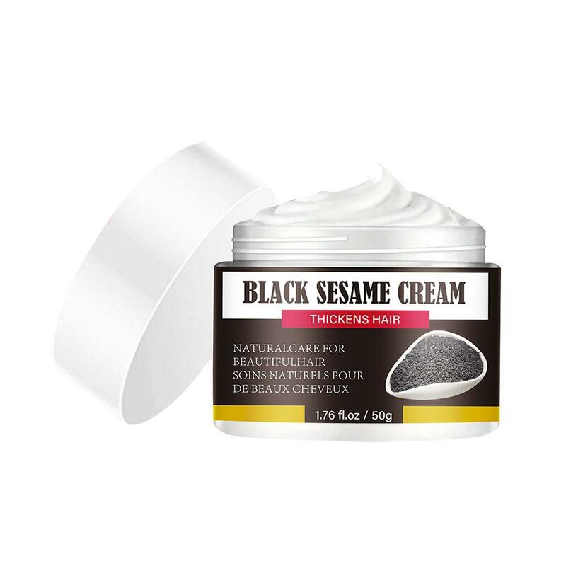 Black Sesame Cream Damaged Hair Repair Collagen Deep Nourishing Shine Smoothing Moisturizing Damaged Horny Conditioner Last J4U9