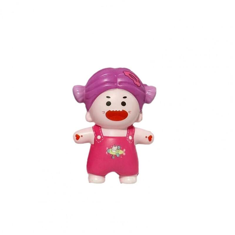 Brinquedo flexível de alívio de ansiedade para crianças e adultos, bonito Cartoon Girl Squeeze Toy, recuperação lenta, Stress Relief Fidget, aniversário