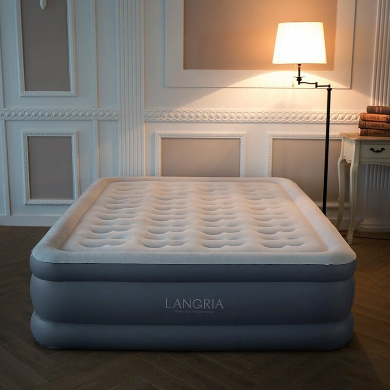 Colchão inflável automático para dormir mobiliário doméstico portátil cama de ar esteira do agregado familiar multifuncional duplo dobrável assento cama