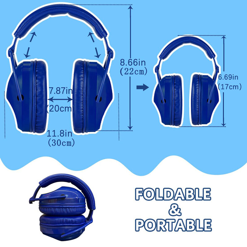 Zobhan-子供、耳の保護、安全、自閉症、耳の保護、感覚的な問題のためのノイズリダクションイヤーマフ