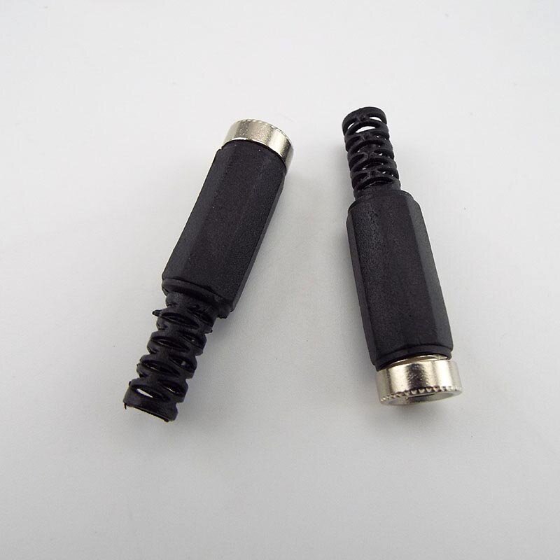 DC steker catu daya Wanita konektor listrik 5.5mm x 2.1mm adaptor soket Jack wanita untuk kabel adaptor pengisian D5