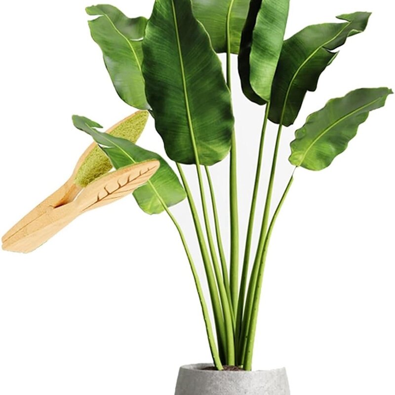 Tang pembersih daun penjepit, Pembersih daun tanaman pembersih serat dengan pegangan kayu, alat pembersih daun mudah digunakan