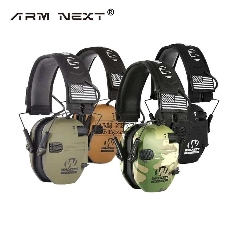 1-3 buah Headset pelindung pendengaran earmuff menembak elektronik pisau cukur Anti kebisingan Earphone Headset pelindung pendengaran untuk menembak