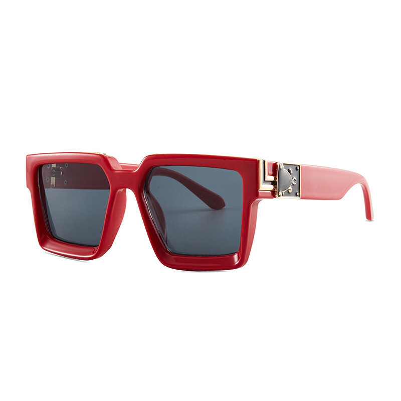 2023 Rectangle Sunglasses Women Luxury Brand Men Shades Retro Square Black Sun Glasses Eyewear Trend Punk Eyeglasses For Male