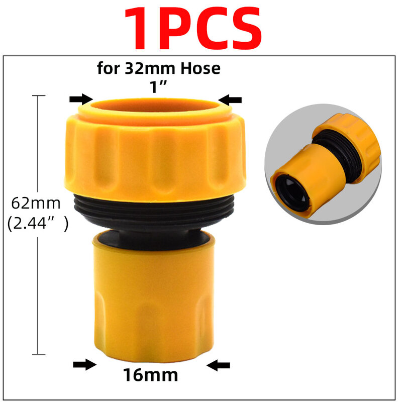 1/2" 3/4'' 1" Garden Car Hose Quick Connectors Repair Damaged Leaky Water Tubeing Adapter PE Pipe Fitting Irrigation Tube Joints