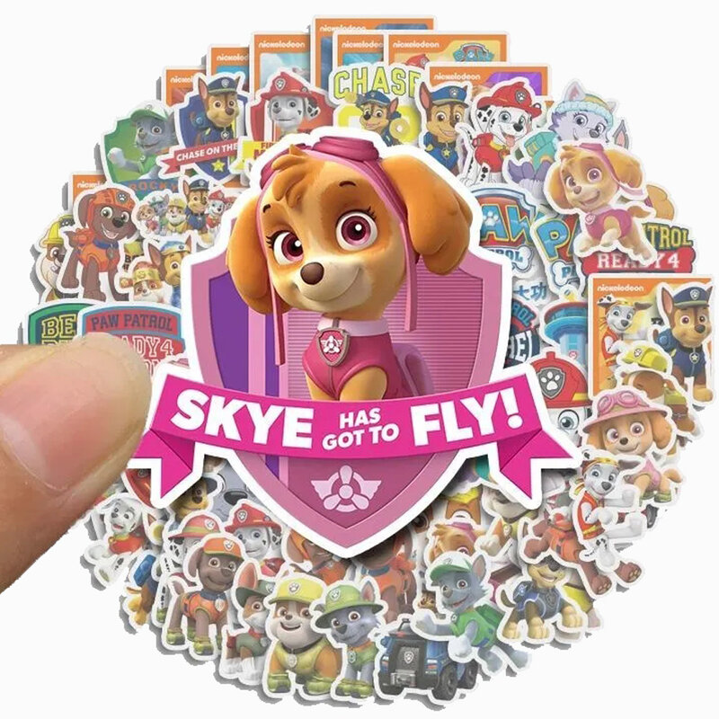 20/40/80pcs Cool Anime Cute PAW Patrol Stickers Waterproof Decals Laptop Notebook Skateboard Graffiti Sticker Toy Gift for Kid