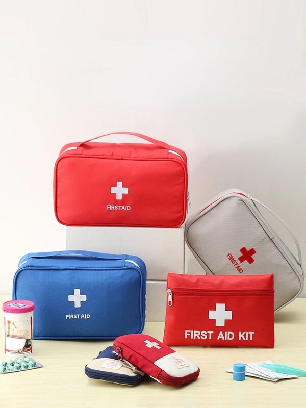 Reise tragbare Erste-Hilfe-Kit Outdoor-Camping Pille Beutel Medizin Aufbewahrung tasche Familie Notfall medizinische Fall Zubehör Zubehör