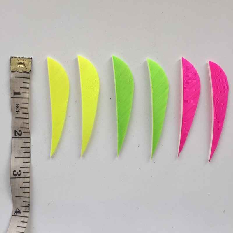 Plumas de tiro con arco de 100 pulgadas, plumas de pavo Natural parabólico, Flecha de ala derecha, 2,5 unidades por lote