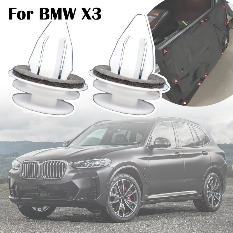 Car Door Card Panel Fascia Lining Clips Inner Trim Replacement For BMW X3 E83 2003 2004 - 2009 F25 2010 - 2018 51418224768