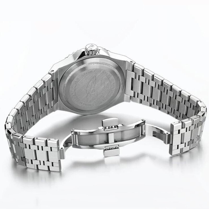 IW นาฬิกาผู้ชายกันน้ำได้, นาฬิกาหรูกันน้ำได้300เมตรทำจากเหล็กสแตนเลส