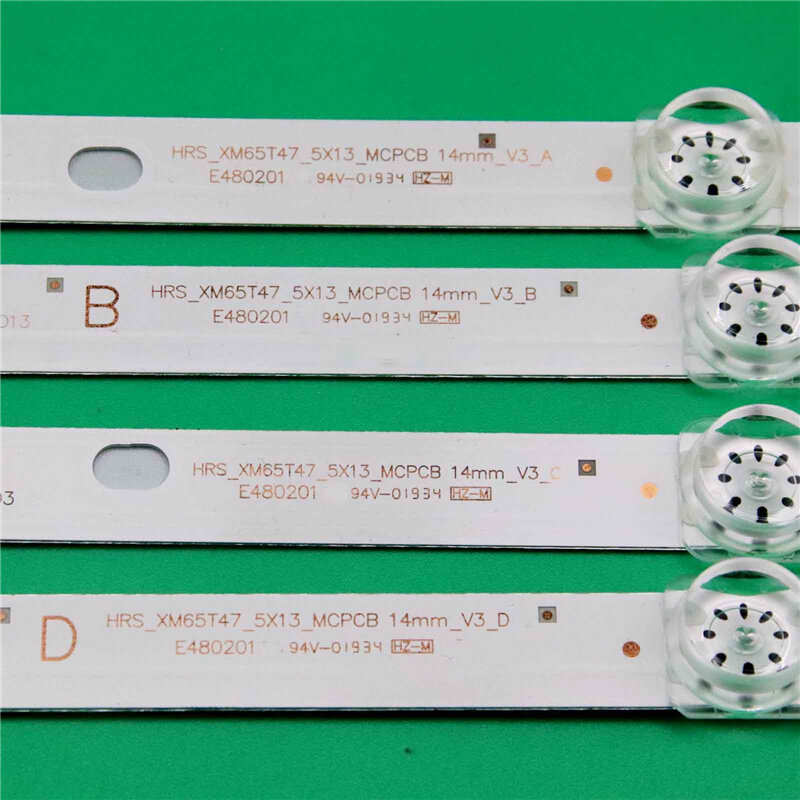Kits TV's Illumination Bars HRS_XM65T47_5X13_MCPCB 14mm_V3_A B C D Backlight Strips CRH-BP653030051385F-B Planks Rulers Matrix