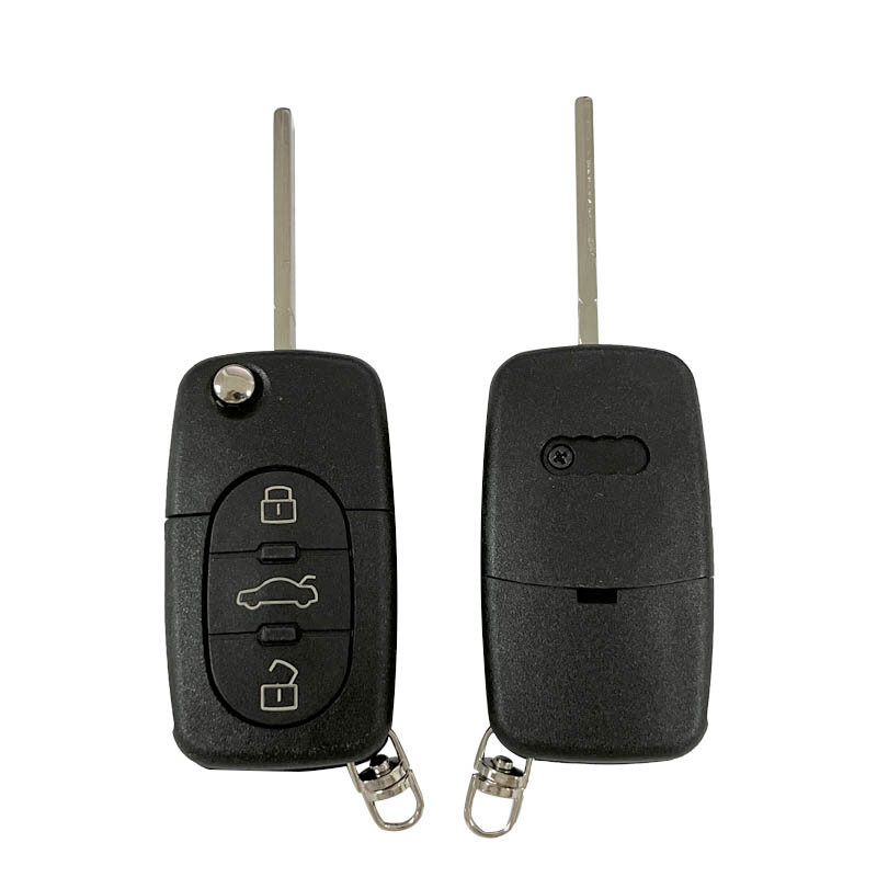 Audi Flip Remote 3 Botões, Aftermarket, 433MHz, FCCID 8Z0837231D