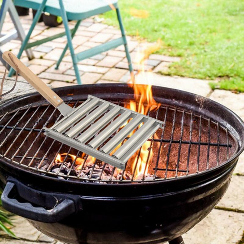 BBQ Hot Dog Griller Hot Dog Roller for Family Gatherings Barbecue Bonfires