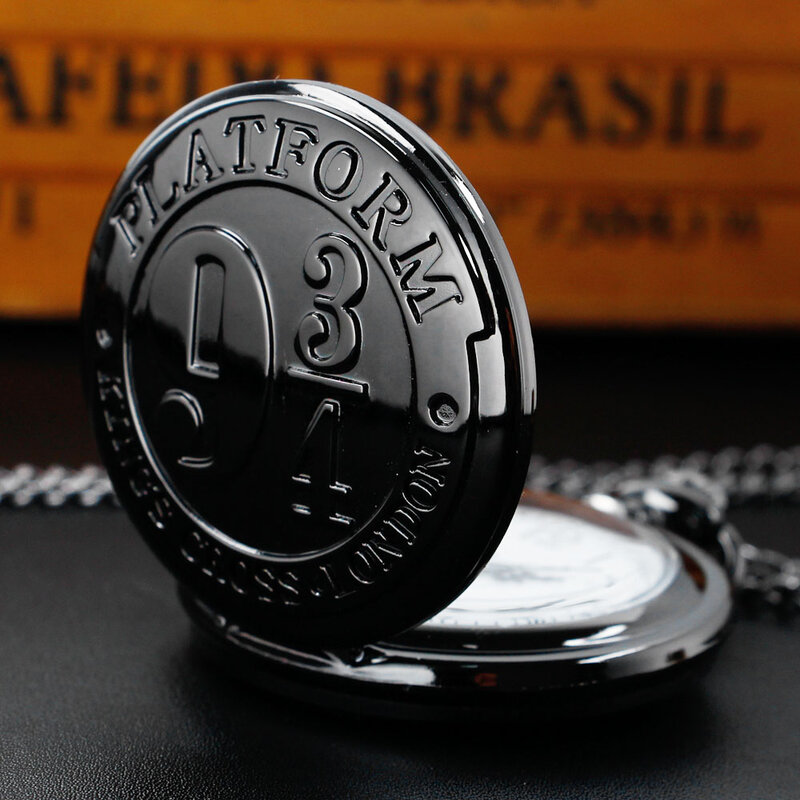 الأكثر مبيعًا ساعات جيب كوارتز سوداء للرجال ساعة بسلسلة على شكل Steampunk عتيقة للجنسين ساعة reloj de bolsillo