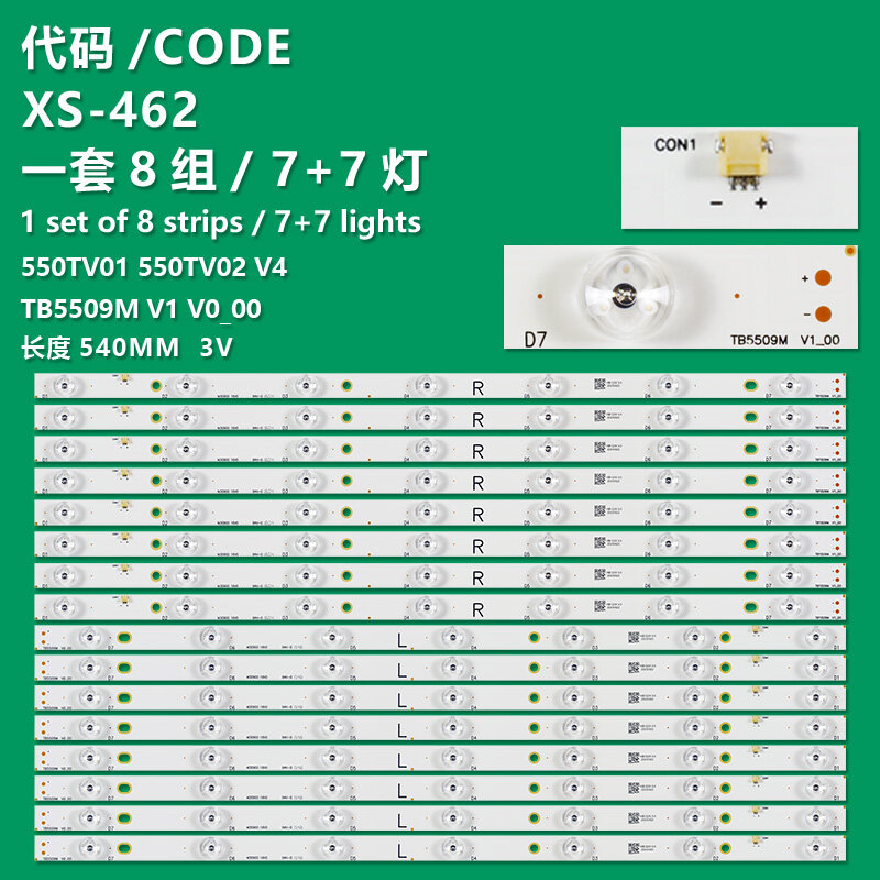 Applicable à Panasonic TH-55DX650M 55DS630W cape TV01 cape TV02 V4 TB5509M V1