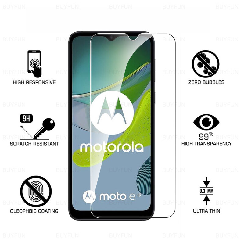 8To1 9H Glass For Motorola Moto E13 4G Tempered Glass Film Moto Rola MotoE13 E 13 13E 2023 6.5inch Camera Lens Screen Protector