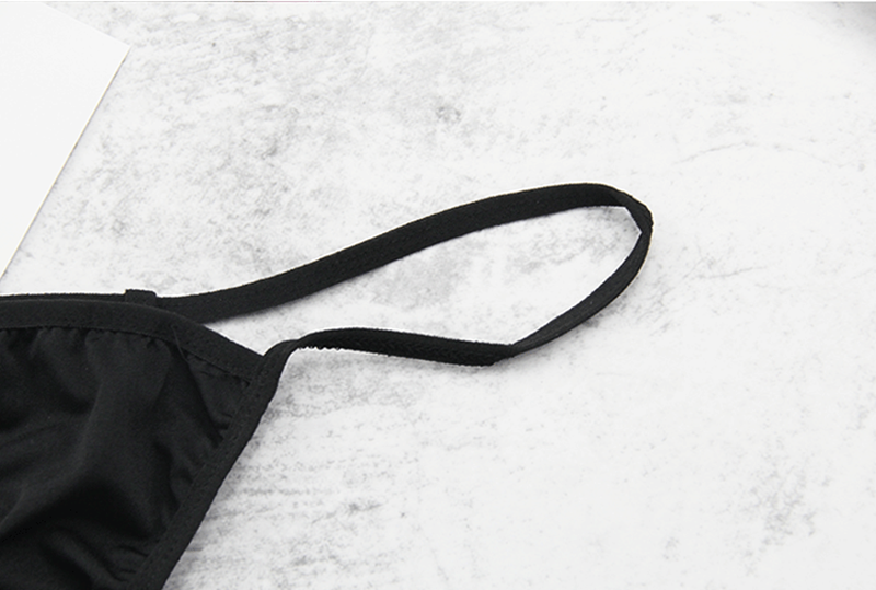Nowe seksowne stringi majtki Bikini stringi stroje kąpielowe stałe niskiej talii majtki bielizna t-back proste Bikini strój kąpielowy