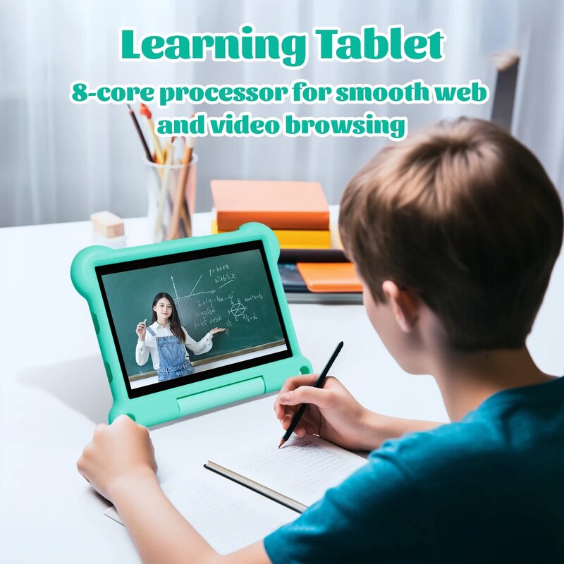 Adreamer-KidsPad10 Tablet para Crianças, Android 11, Octa Core, 4GB de RAM, 64GB ROM, 4G LTE, 6000mAh, Tablets de Aprendizagem para Crianças, 10,1 polegadas