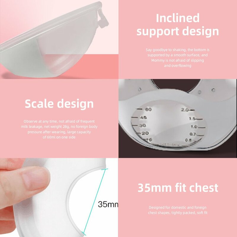 1 Pair Breast Shells Nursing Cups Milk Saver Soft Leak-proof Reusable Flexible Silicone Breastmilk Collecter