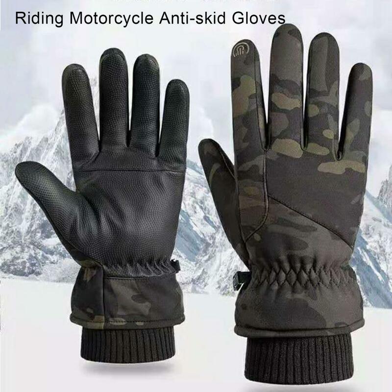Sports Gloves 1 Pair Practical Windproof Padded Lining  Anti-scratch Sport Gloves Winter Sports