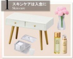 Japan Re-ment Miniature Dressing Table Makeup Set Cosmetic Room Capsule Toys Gashapon Kids Toys