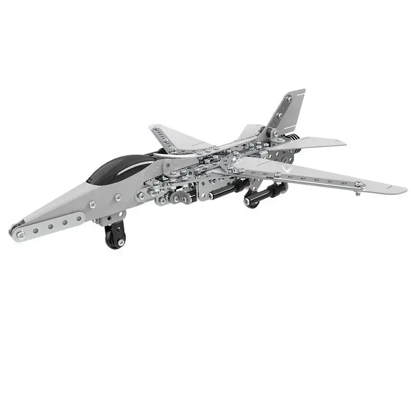 452 buah, teka-teki logam 3D, rakitan presisi, penggemar militer F16 fighter, model tempur, hadiah ulang tahun/Dekorasi model