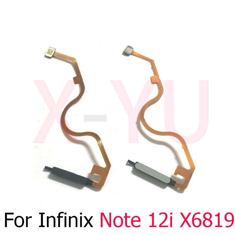 For Infinix Note 12i X6819 Home Button Fingerprint Sensor Return Power Flex Cable