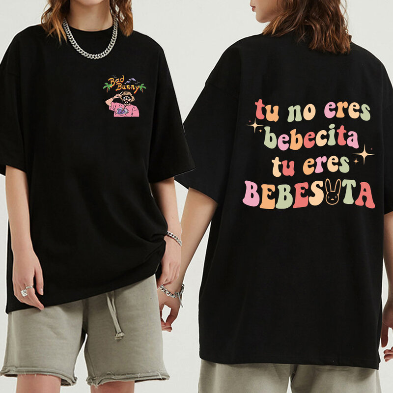 2022 zły króliczek Un Verano Sin Ti grafika T koszula koszulka damska śmieszne 90S koszulka Ullzang koszulki koszula koszulki