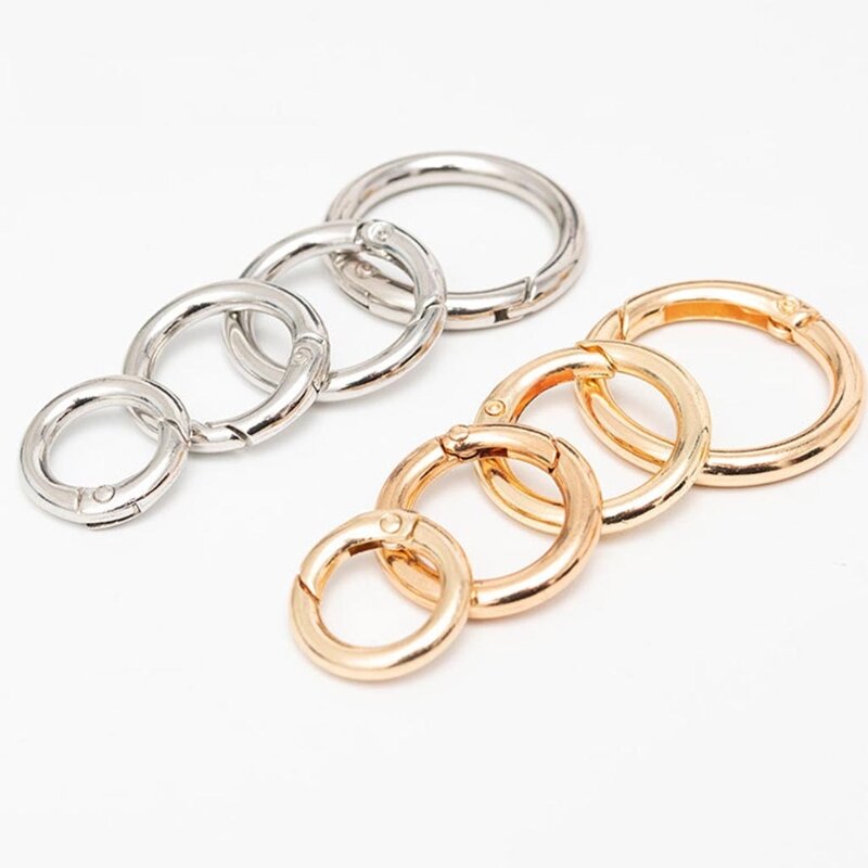 10pcs spring ring buckle O Ring Round Carabiner for TOYS Stationery Jewelry