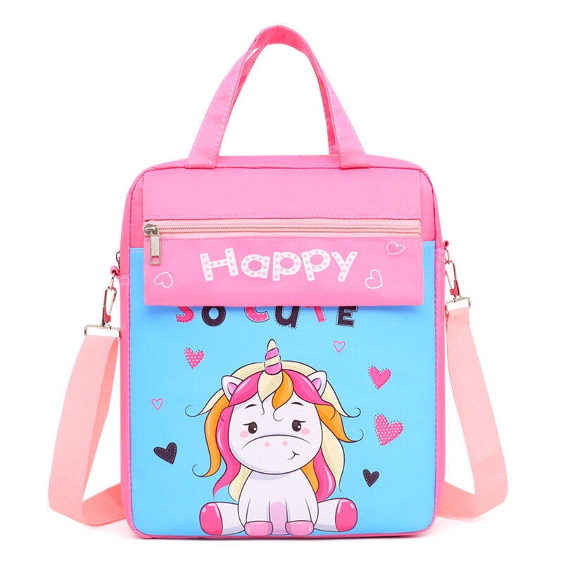Mochila de unicornio para niña, bolso de mano de anime para escuela primaria, bolsos para madre e hijo, bolsos de mano para niña y mujer
