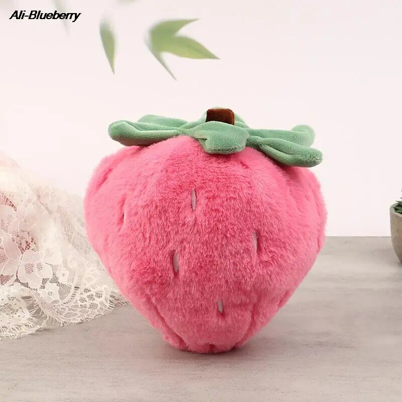 Cute Strawberry Pillow Doll Super Soft Strawberry Pillow Toy Creative Lightweight Home Decorative Doll Ornaments for Girls Gift