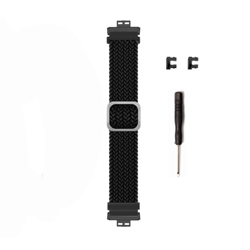 Tali jam nilon untuk jam tangan Huawei, gelang pengganti olahraga antilembap lembut, tali jam untuk Aksesori pas Huawei